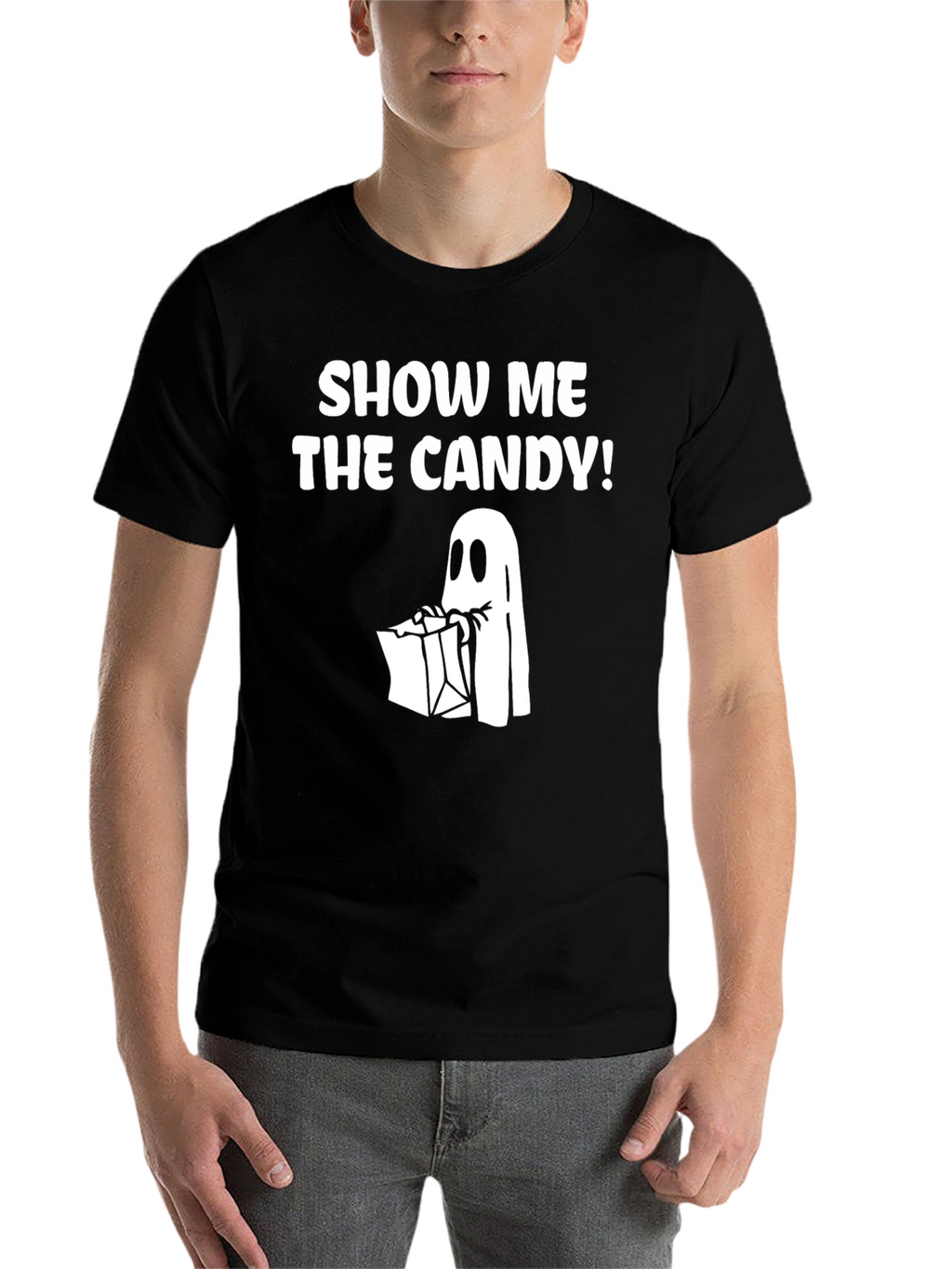 Show Me the Candy Ghost T-Shirt Halloween Costume Tee