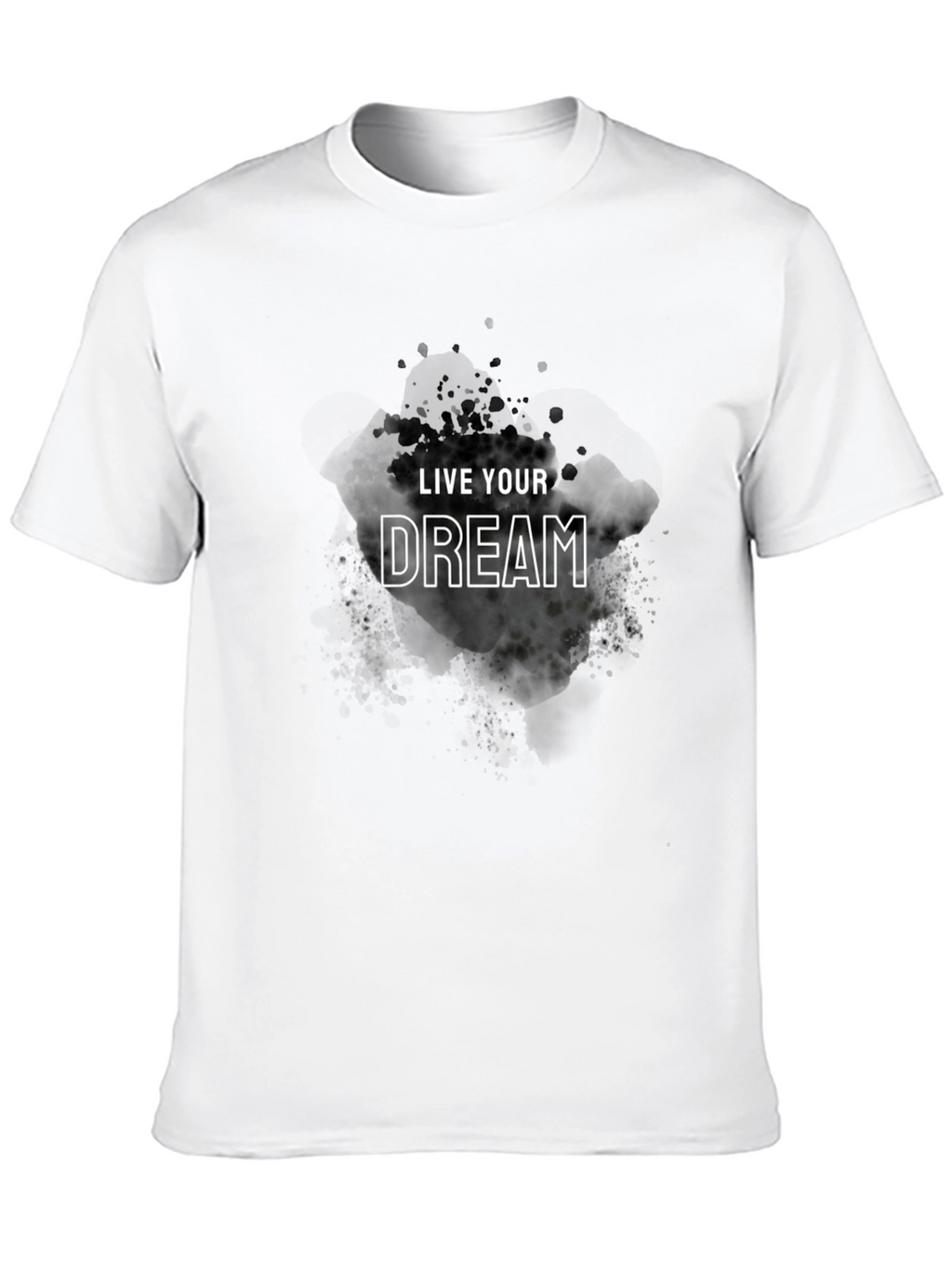 Live Your Dream Black Graphic Tee