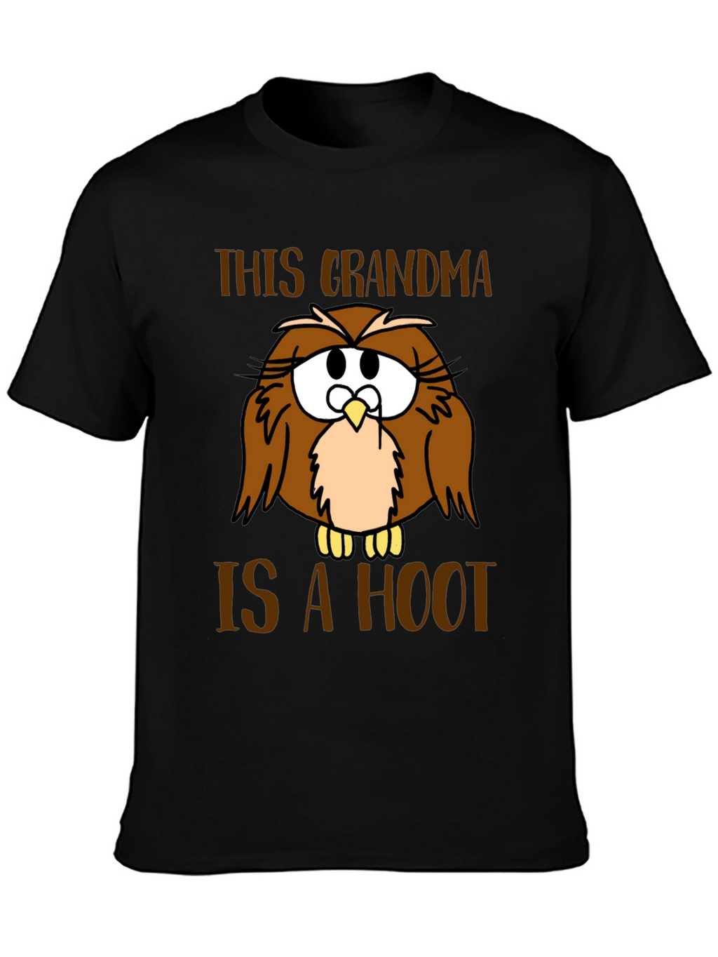 Funny Grandma Owl Graphic T-Shirt
