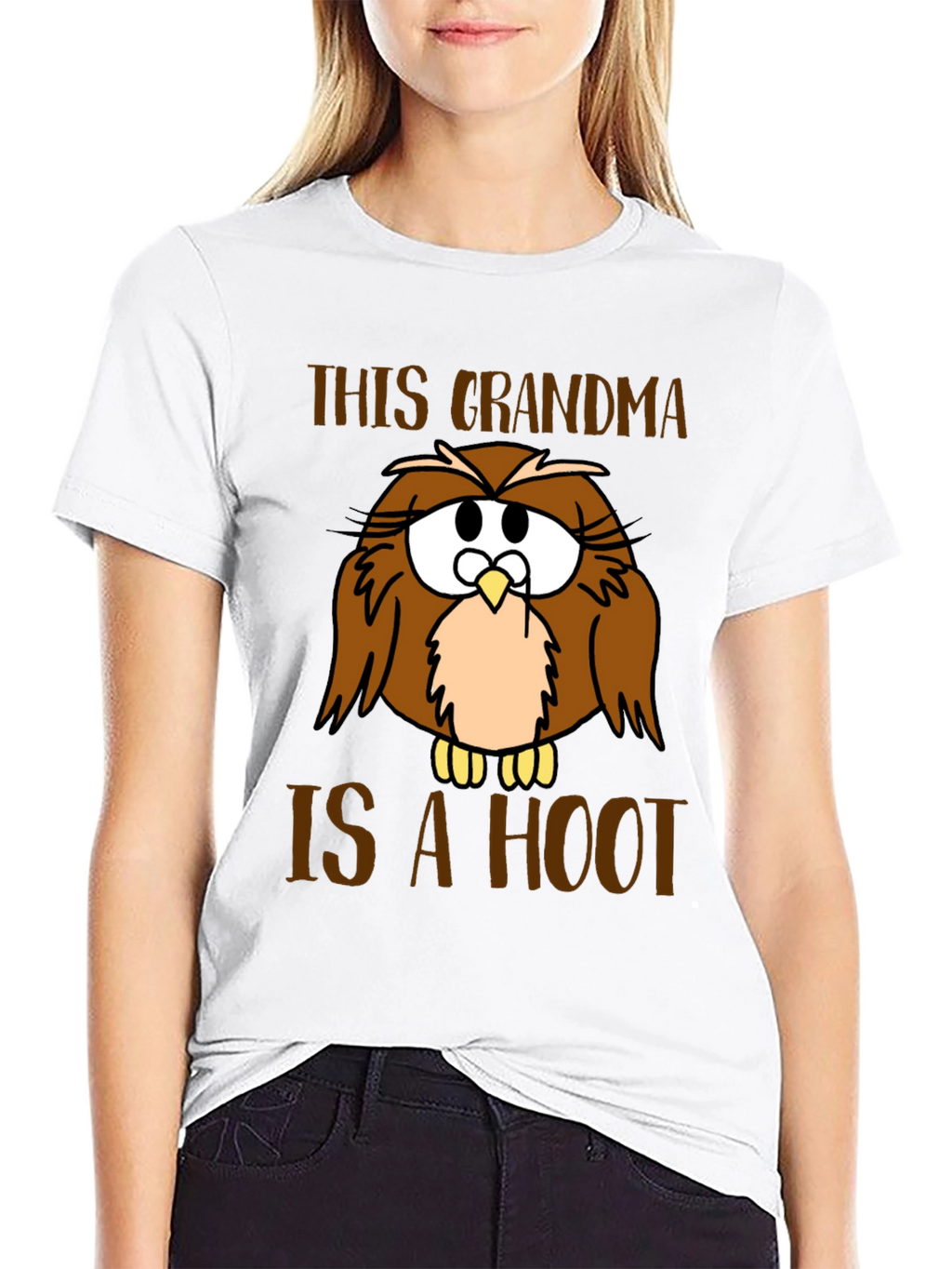 Funny Grandma Owl Graphic T-Shirt