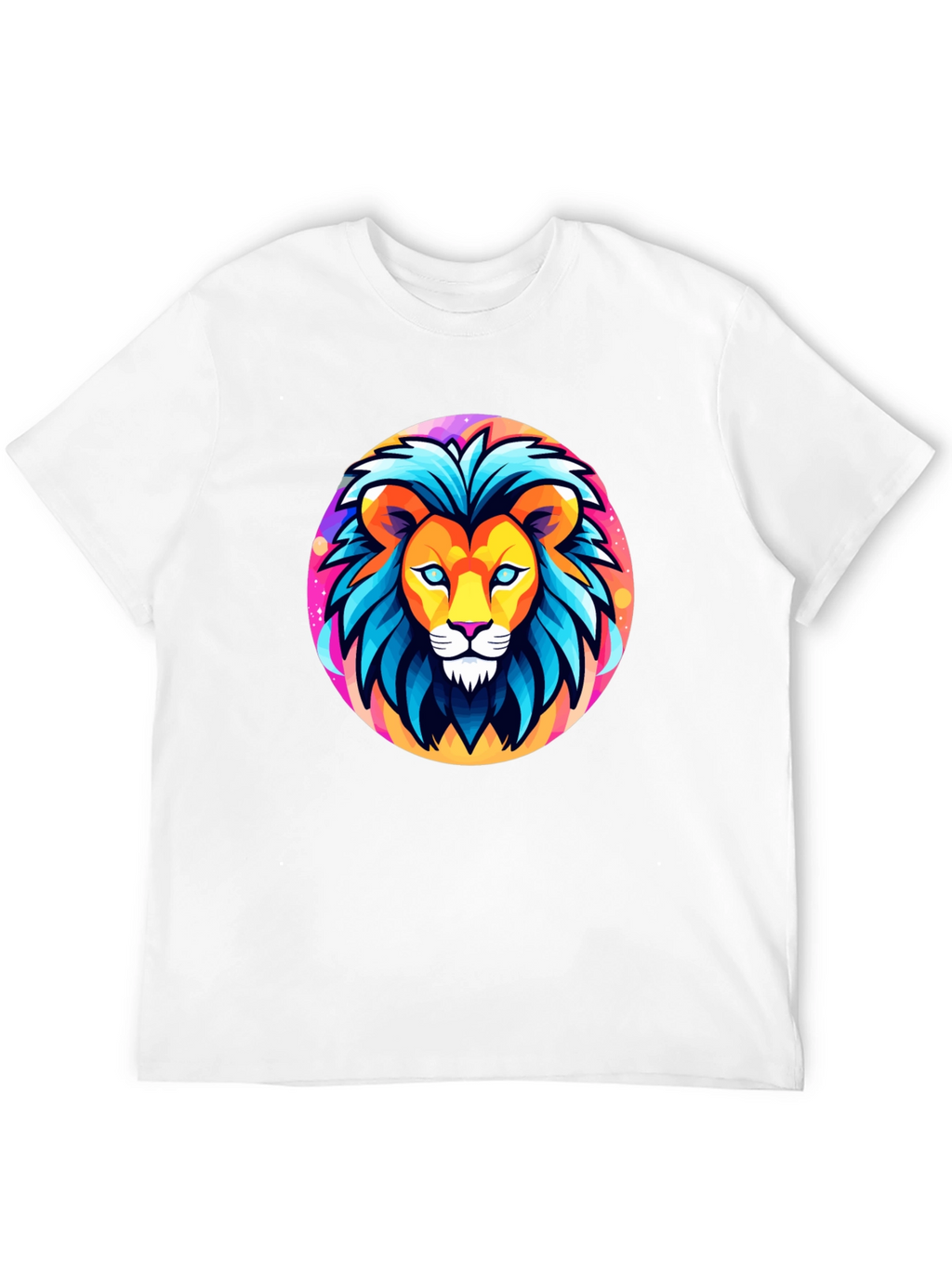 Bold Lion Graphic Tee - Black Cotton Shirt