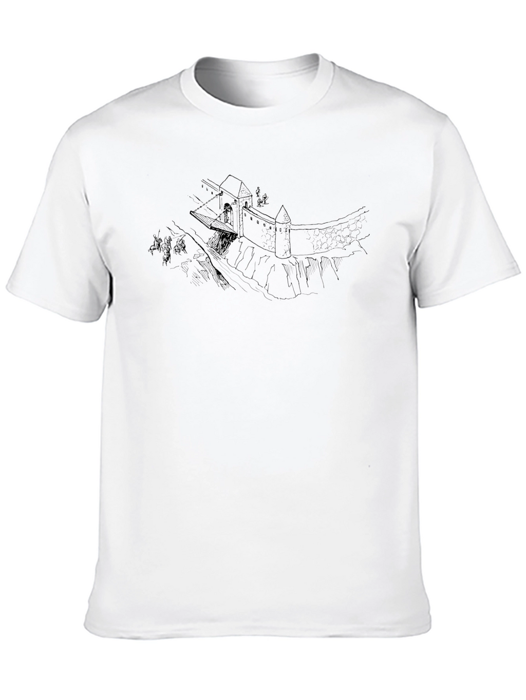 Medieval Castle T-Shirt - Classic Black Tee