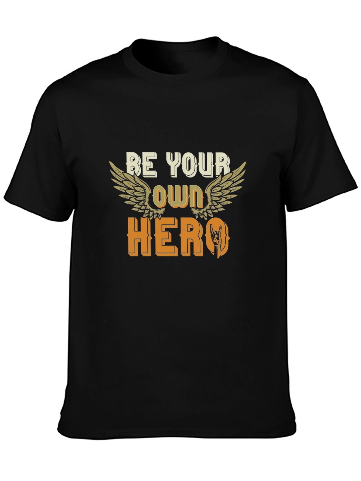 Be Your Own Hero Black T-Shirt