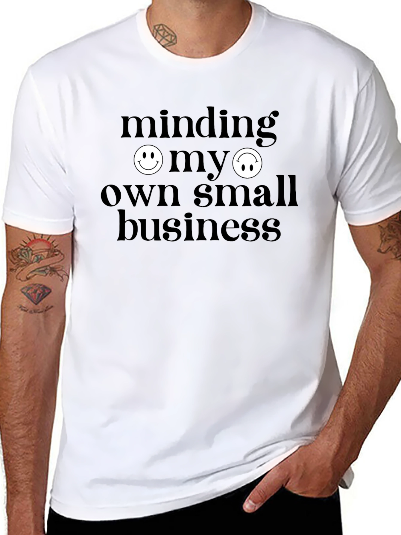 Minding My Own Small Business Graphic T-Shirt