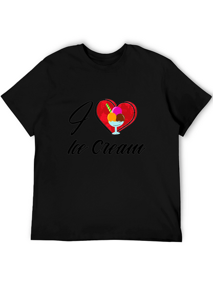 I Love Ice Cream Graphic T-Shirt