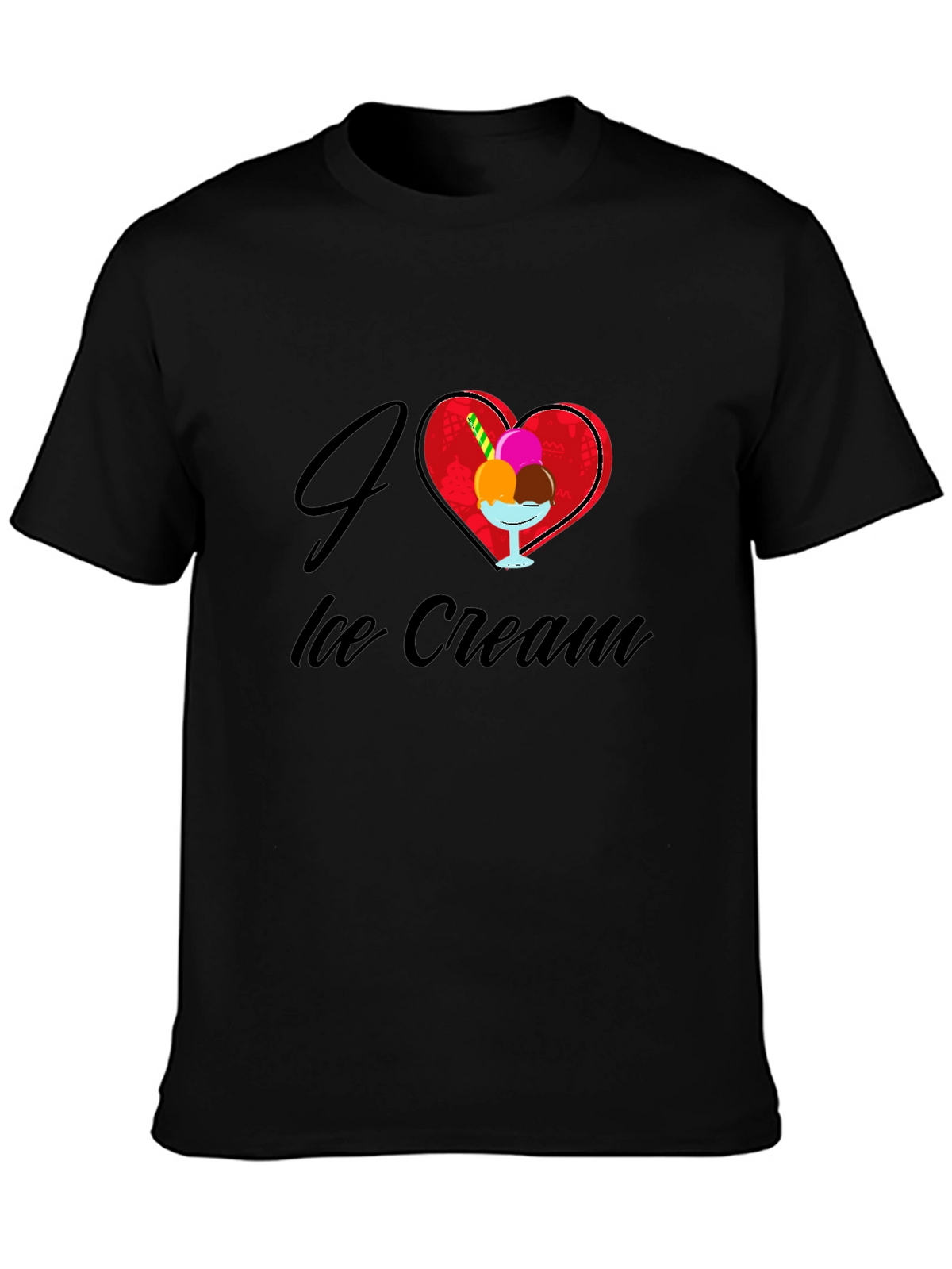 I Love Ice Cream Graphic T-Shirt