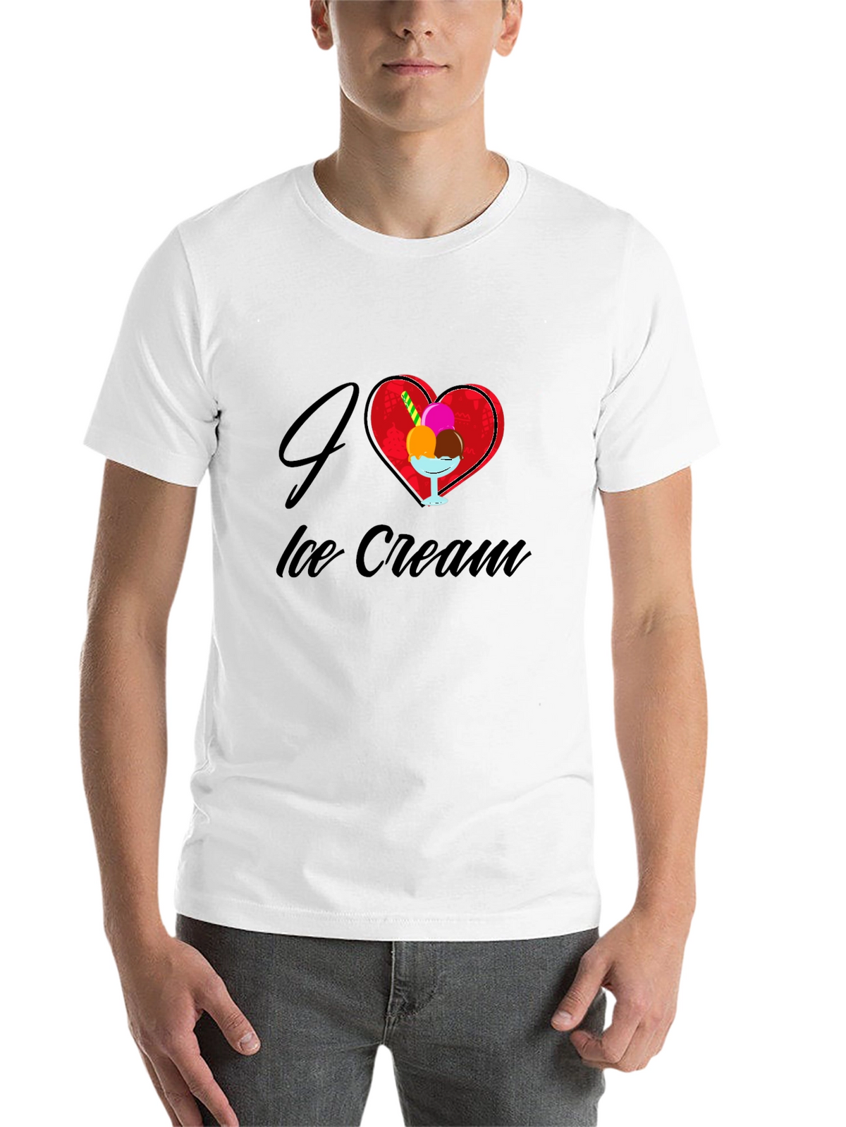 I Love Ice Cream Graphic T-Shirt