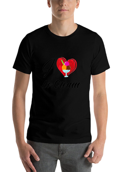 I Love Ice Cream Graphic T-Shirt