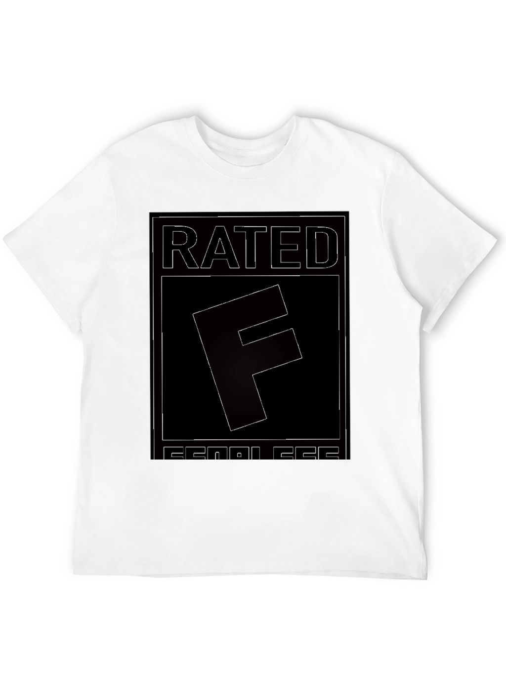 Rated F for Fearless Graphic Tee - Black