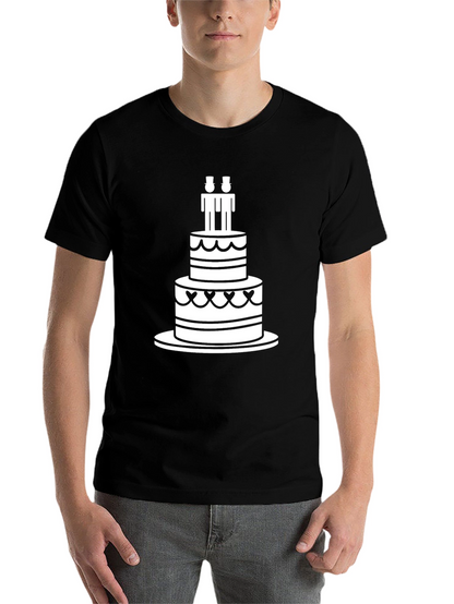 Celebration T-Shirt: Cake & Grooms