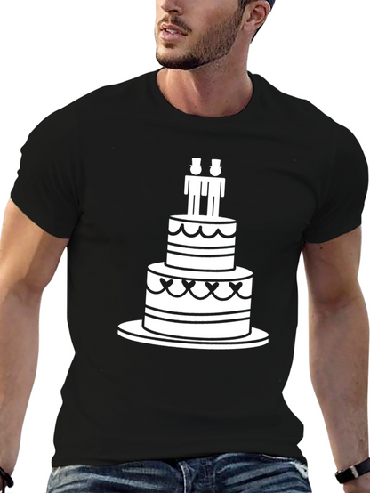 Celebration T-Shirt: Cake & Grooms