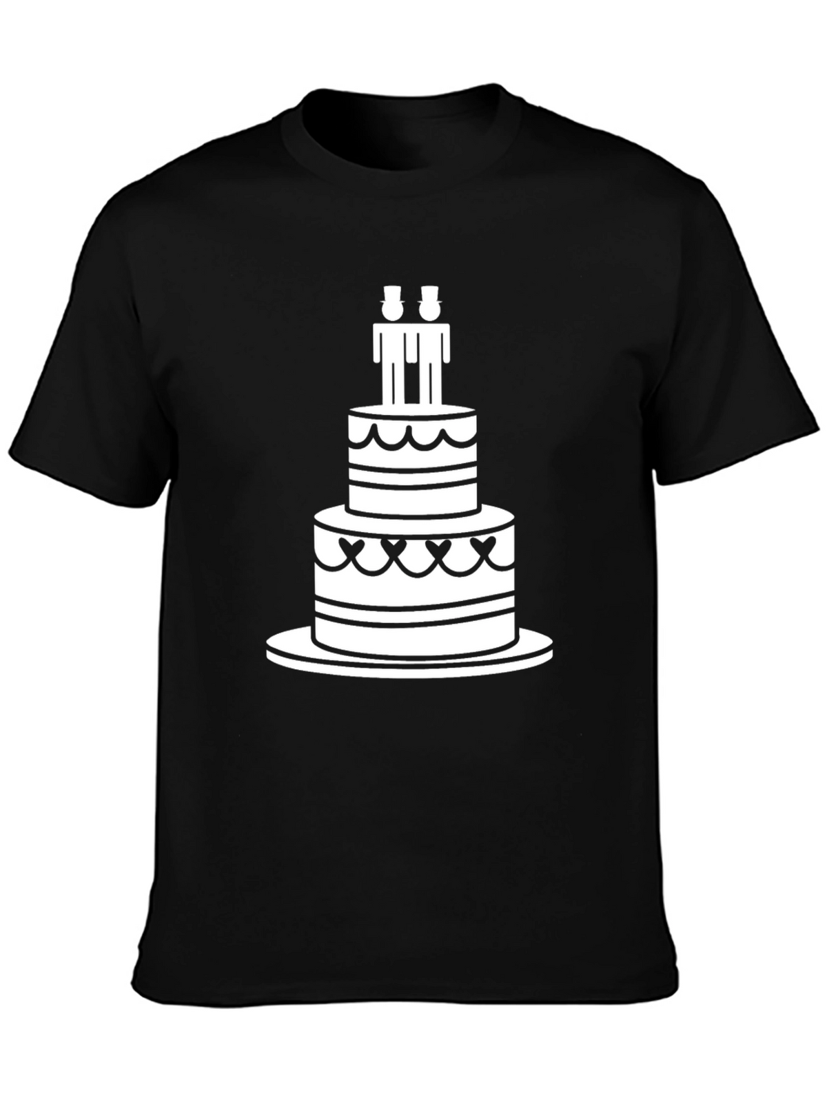 Celebration T-Shirt: Cake & Grooms