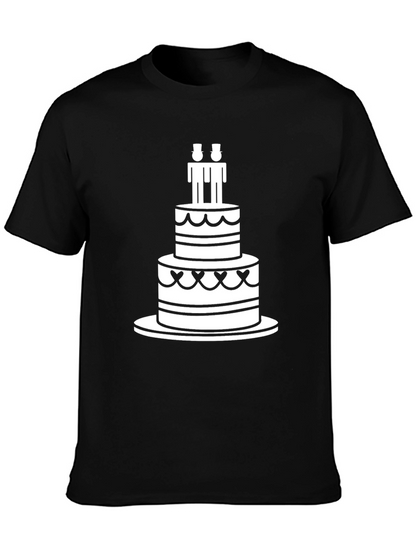 Celebration T-Shirt: Cake & Grooms
