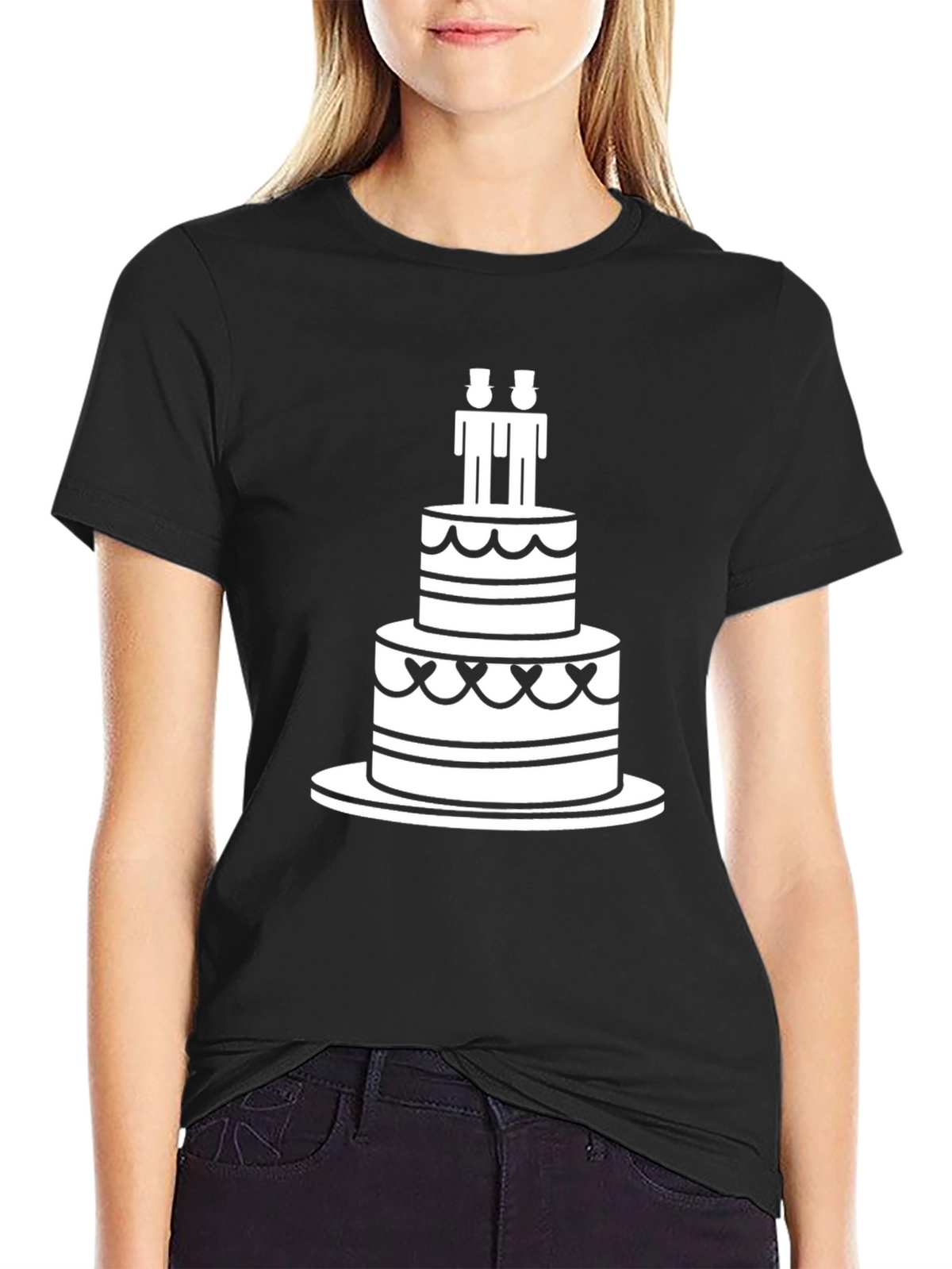 Celebration T-Shirt: Cake & Grooms