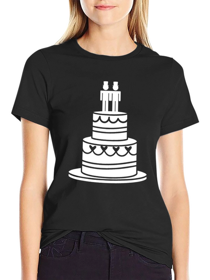 Celebration T-Shirt: Cake & Grooms