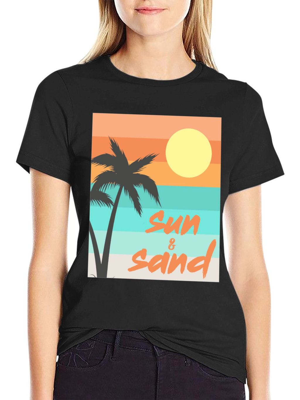 Sun & Sand Graphic Tee - Relaxed Beach Vibes
