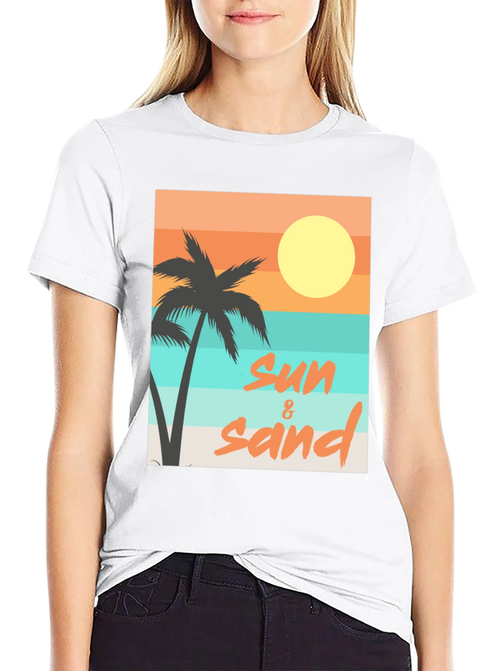 Sun & Sand Graphic Tee - Relaxed Beach Vibes