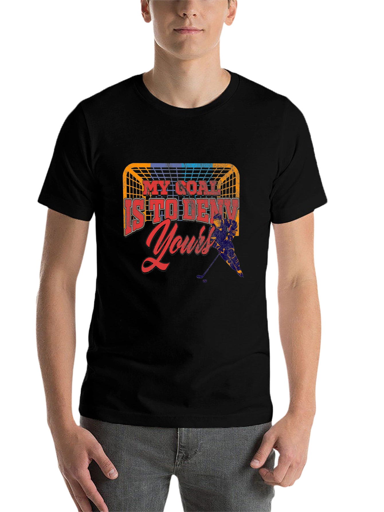 Hockey Goalie T-Shirt - My Goal Is To Deny Yours