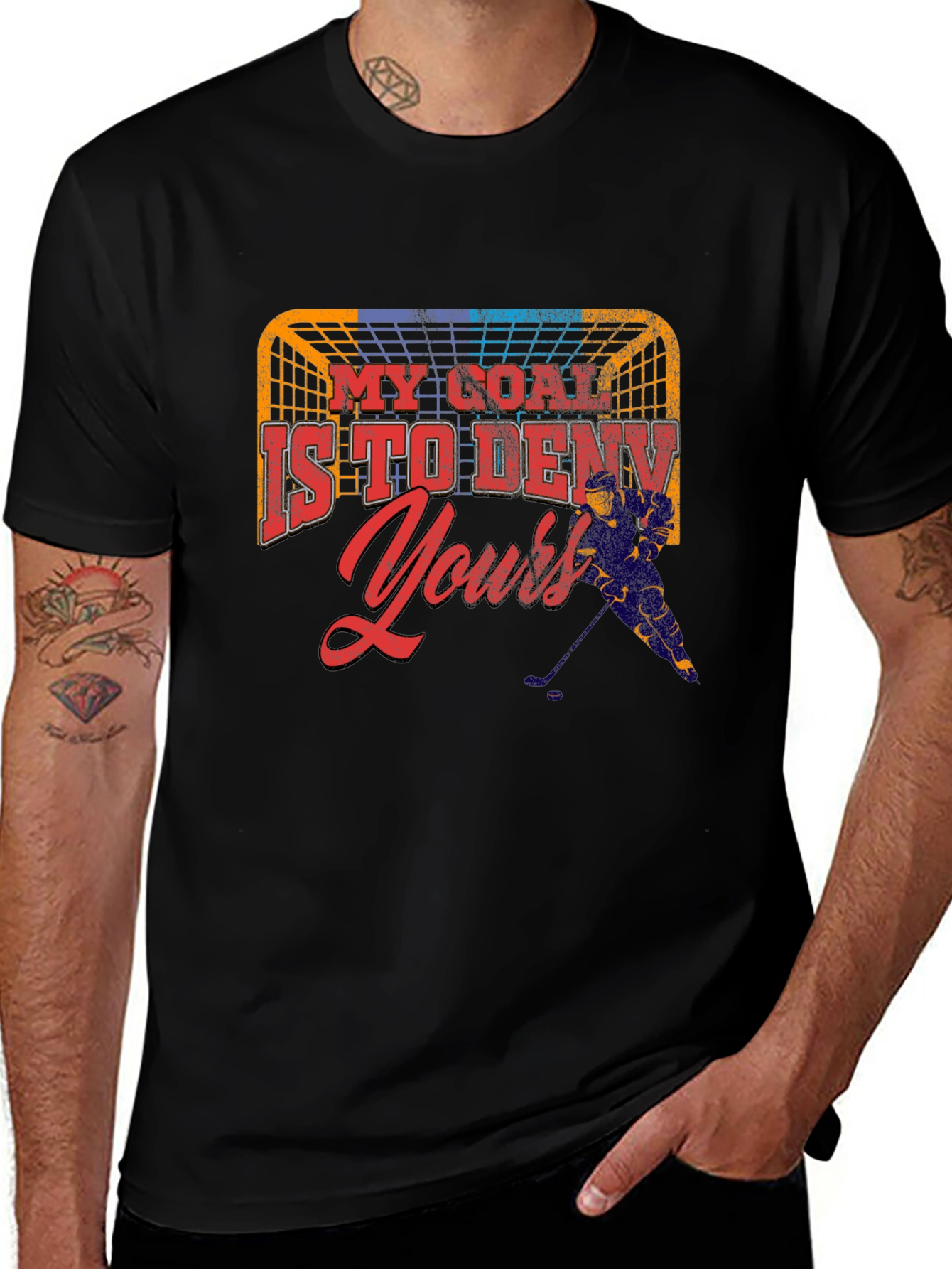 Hockey Goalie T-Shirt - My Goal Is To Deny Yours