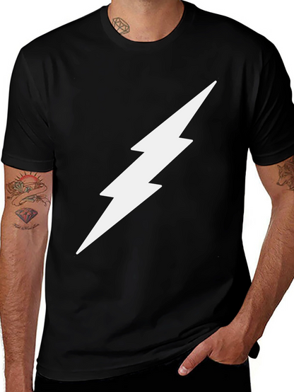 Lightning Bolt Graphic Tee - Modern Style