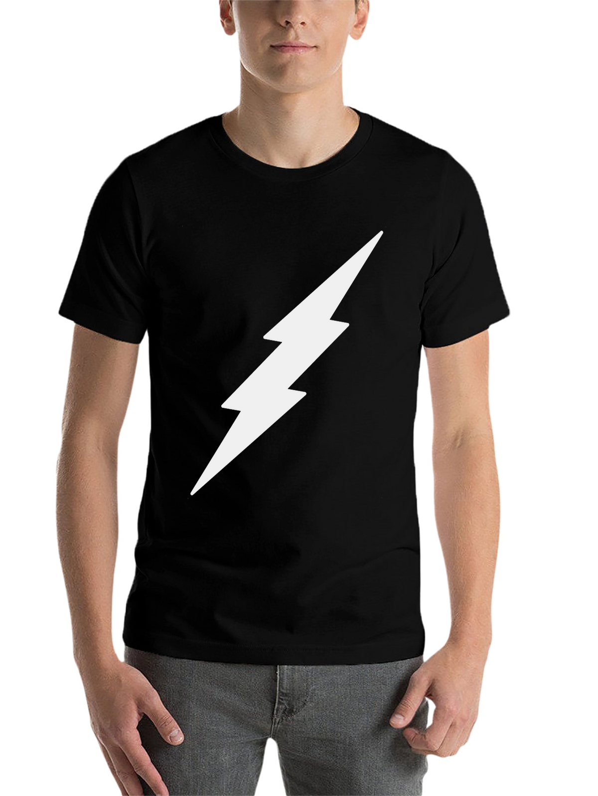 Lightning Bolt Graphic Tee - Modern Style