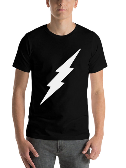 Lightning Bolt Graphic Tee - Modern Style