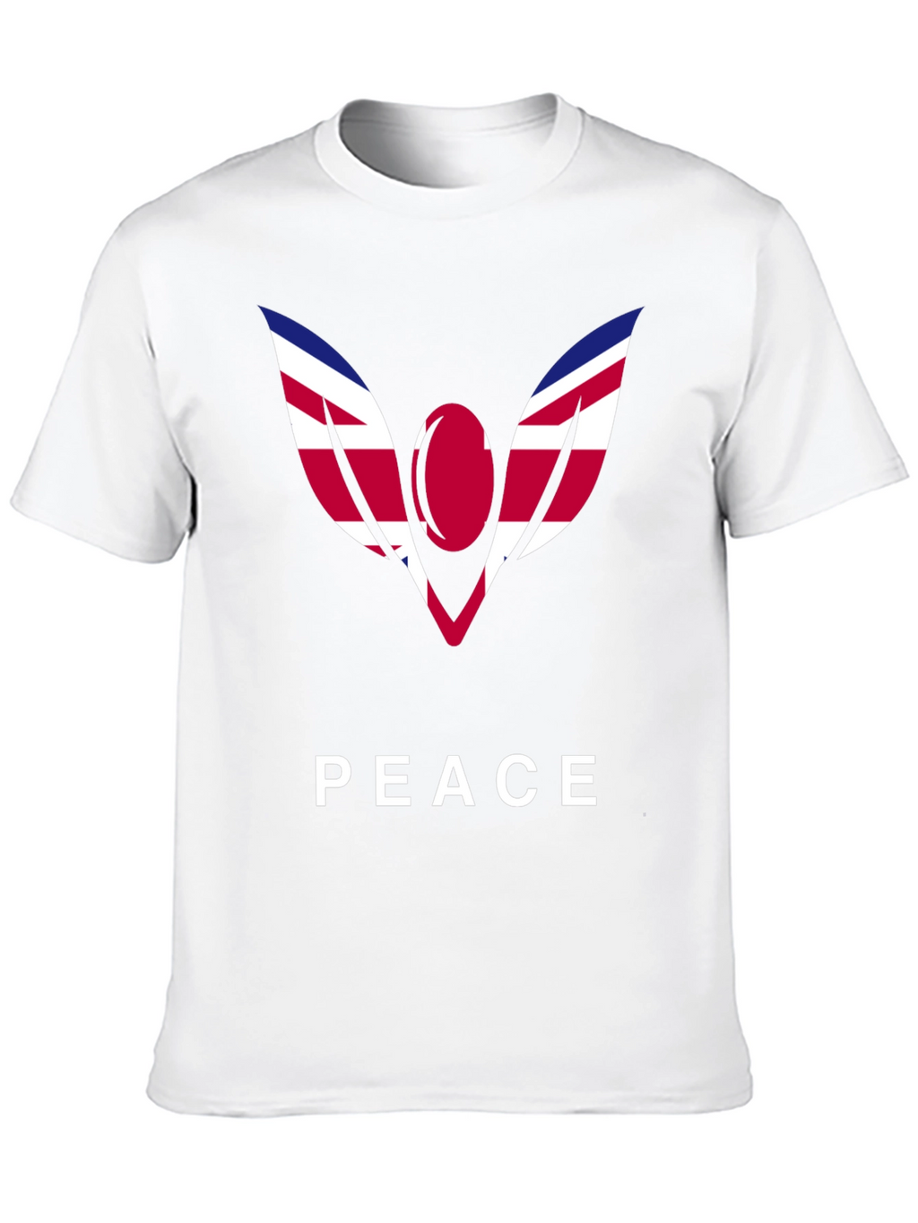 Peace Graphic Tee - Union Jack Angel Wings