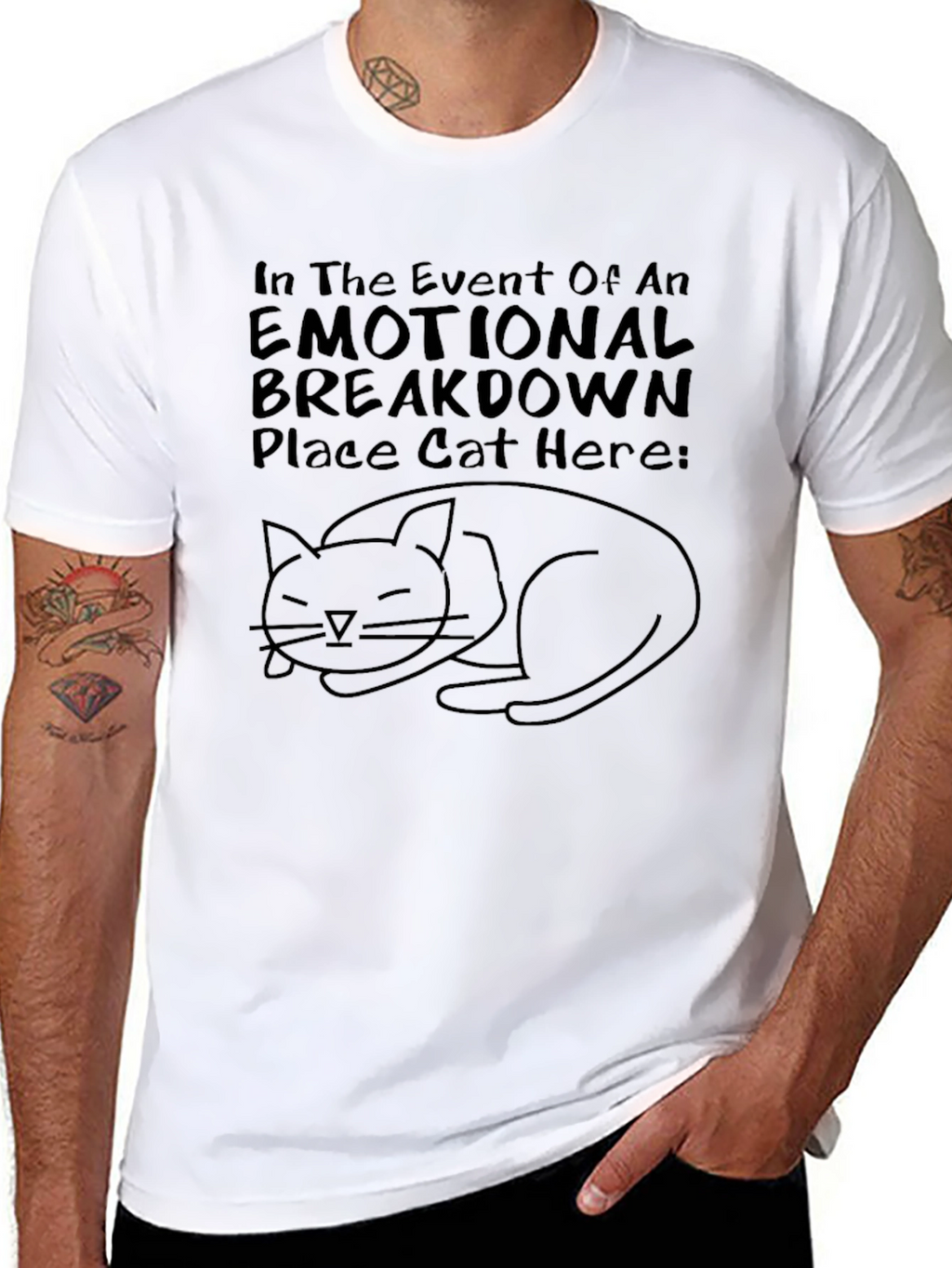 Emotional Breakdown Cat T-Shirt