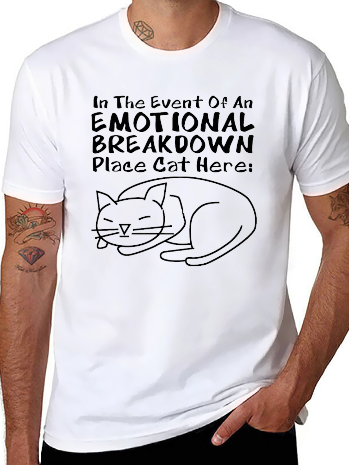 Emotional Breakdown Cat T-Shirt
