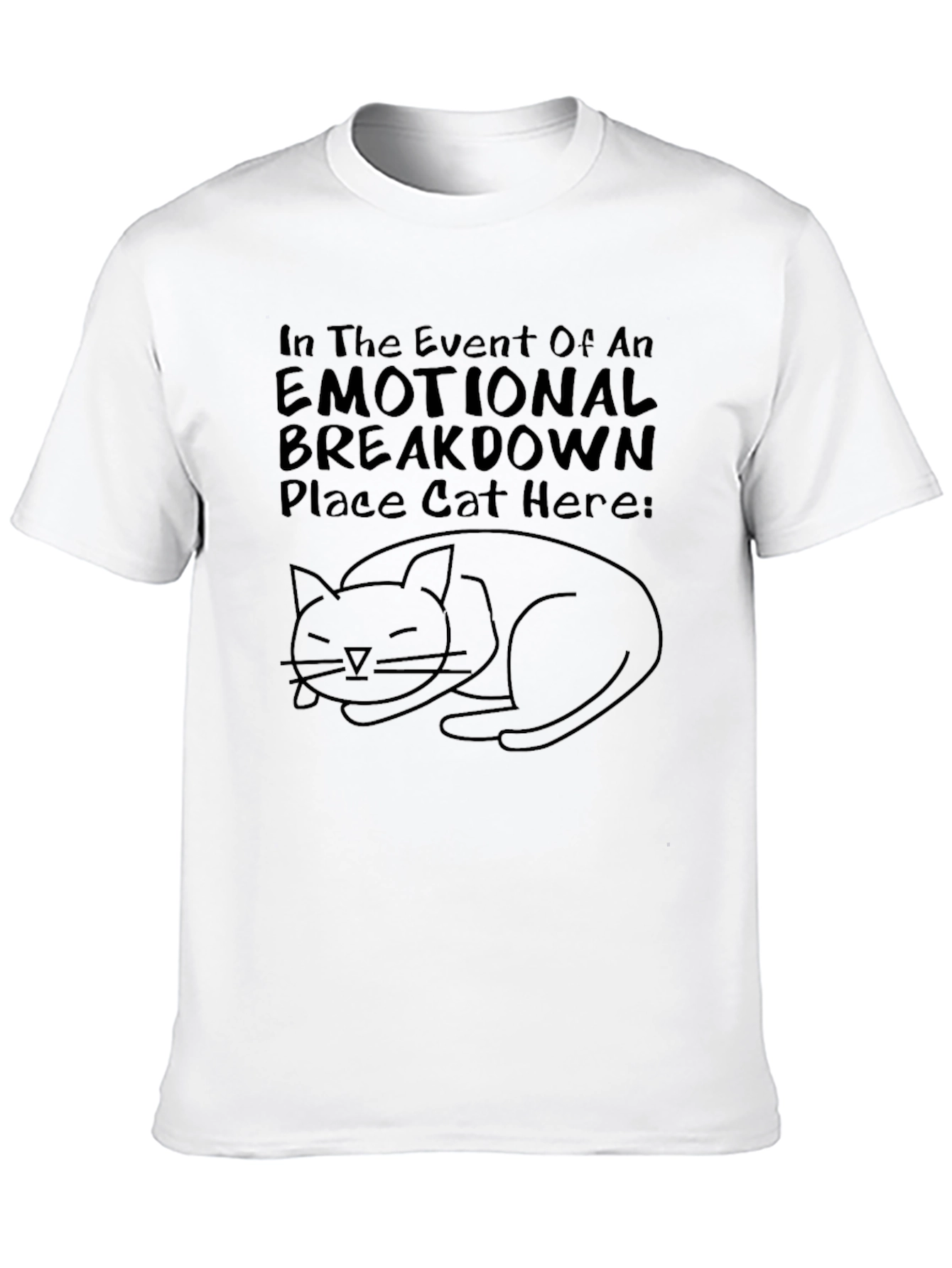 Emotional Breakdown Cat T-Shirt