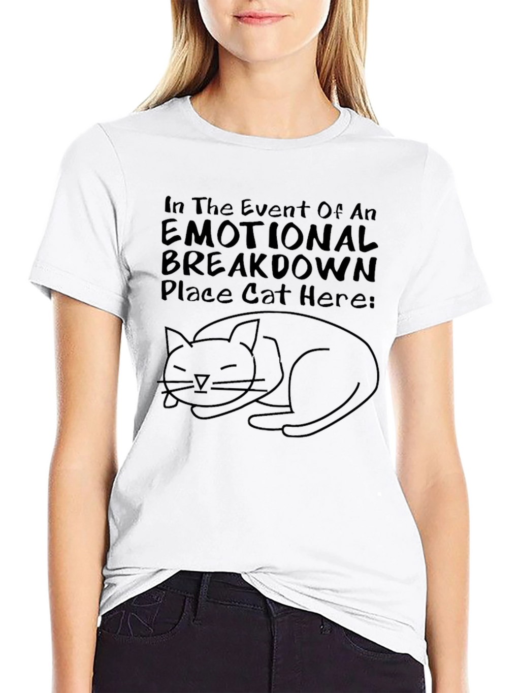 Emotional Breakdown Cat T-Shirt