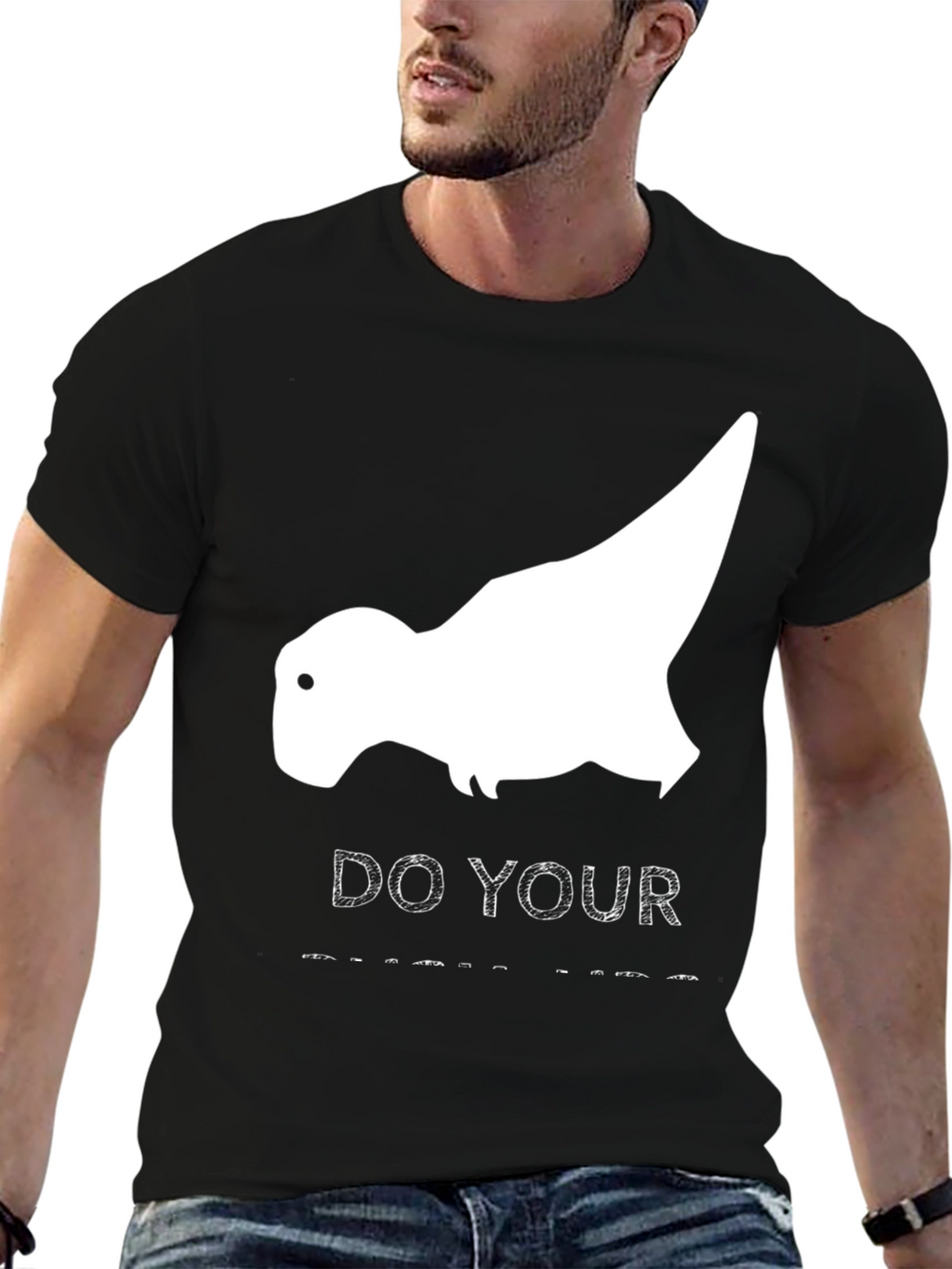 Dino T-Rex Graphic T-Shirt - Do Your Squats