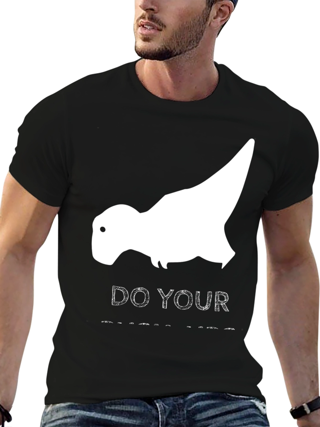 Dino T-Rex Graphic T-Shirt - Do Your Squats