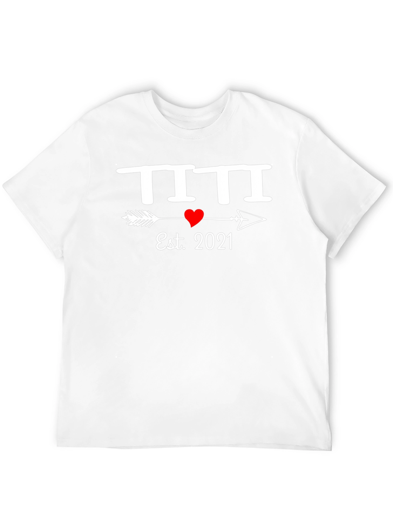 Est. 2021 T-Shirt Heart Arrow Design