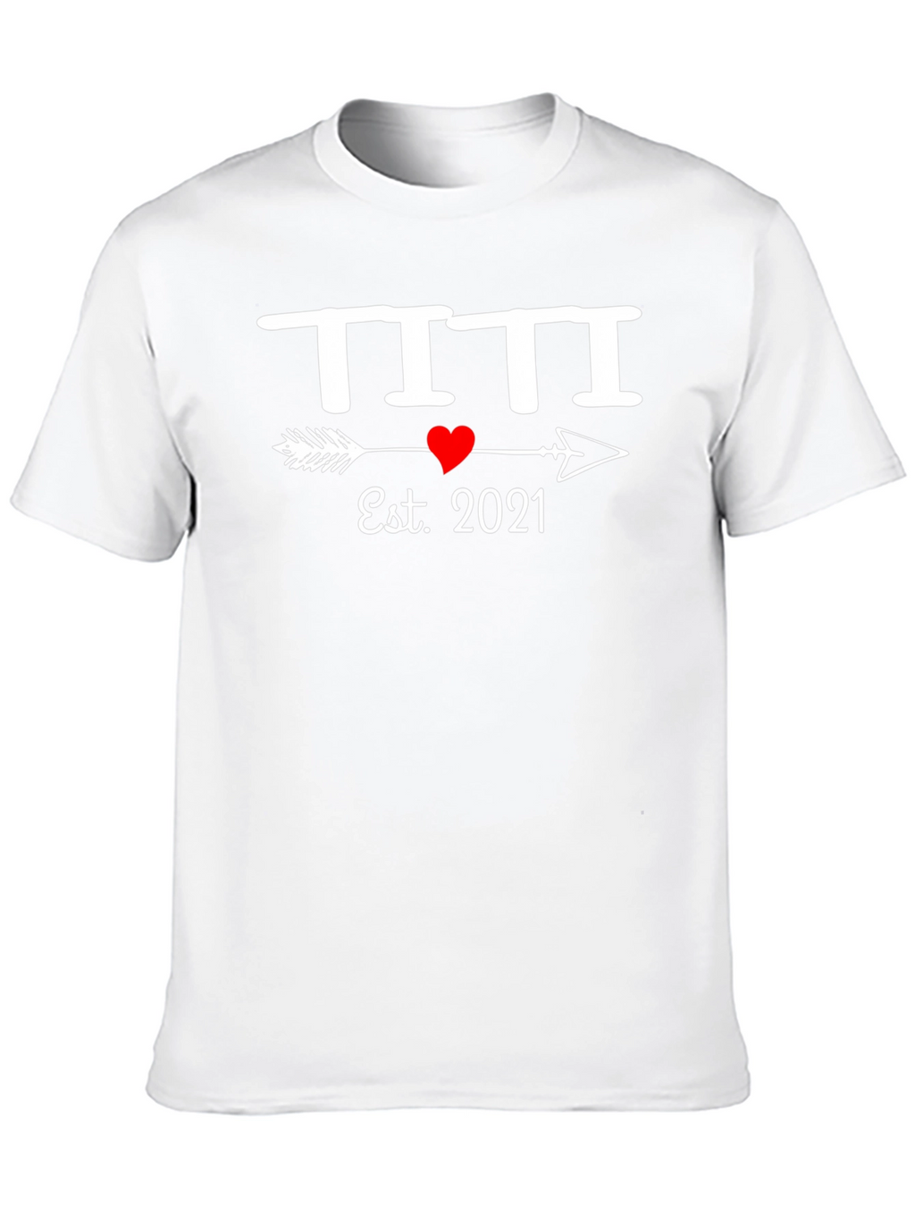 Est. 2021 T-Shirt Heart Arrow Design
