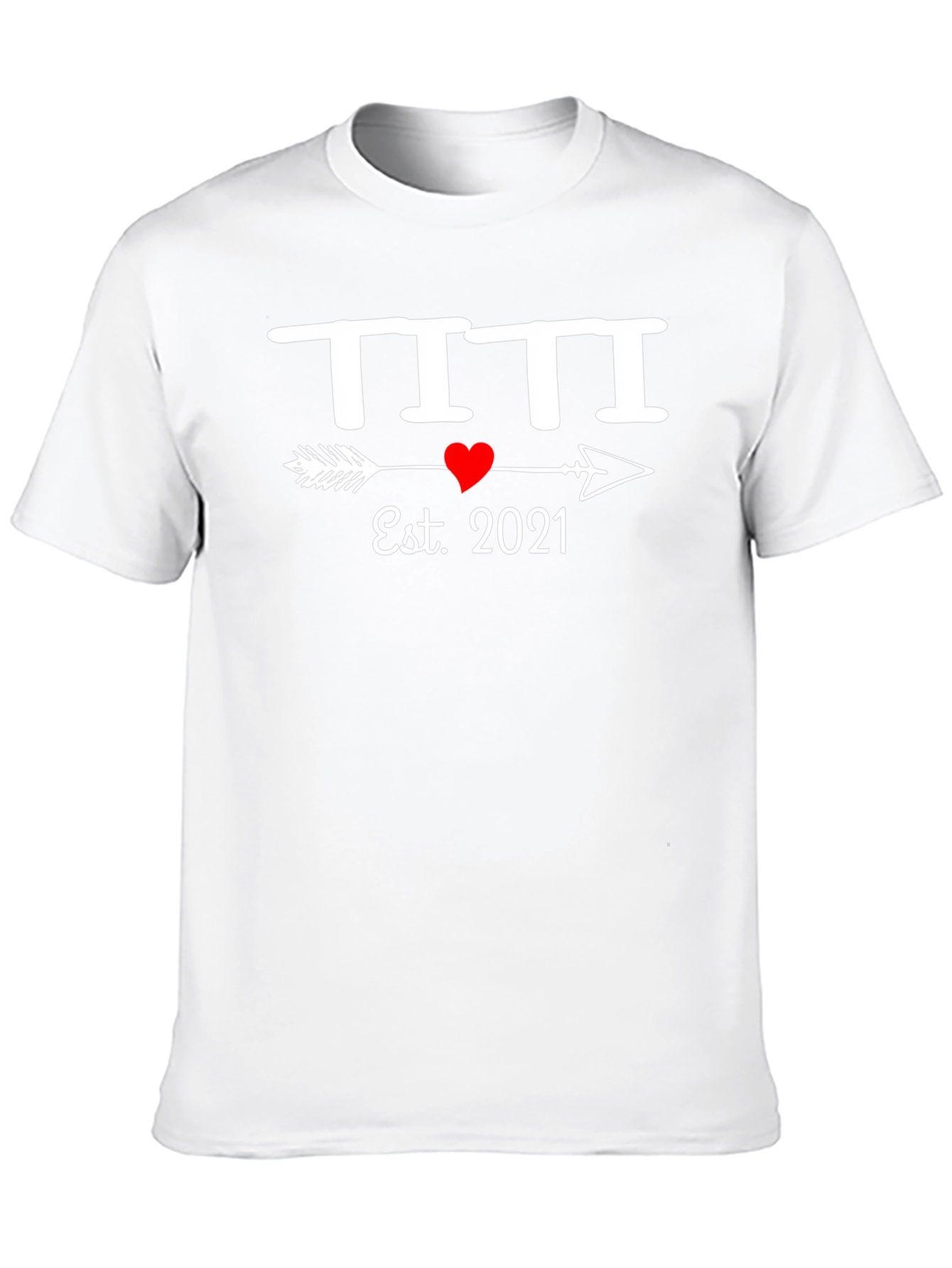 Est. 2021 T-Shirt Heart Arrow Design