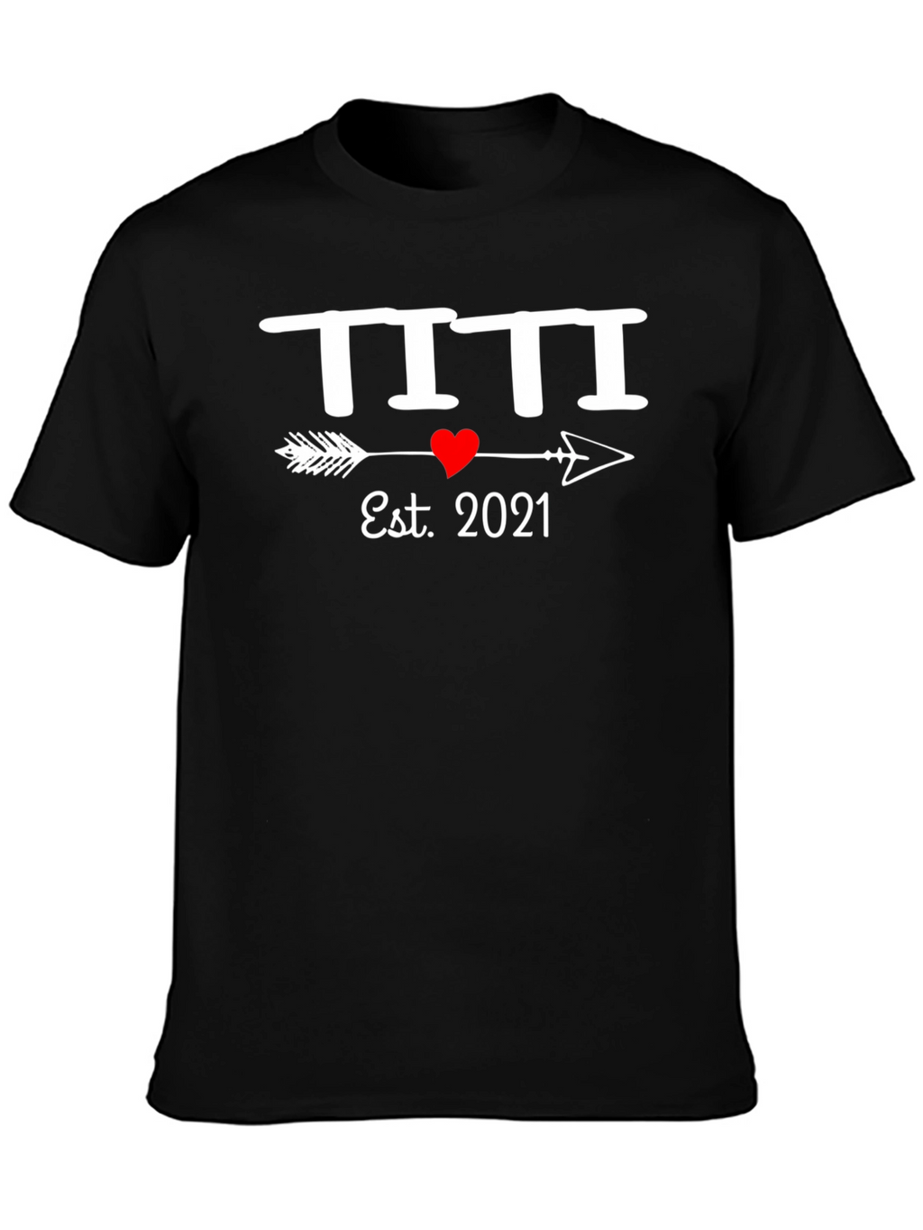 Est. 2021 T-Shirt Heart Arrow Design