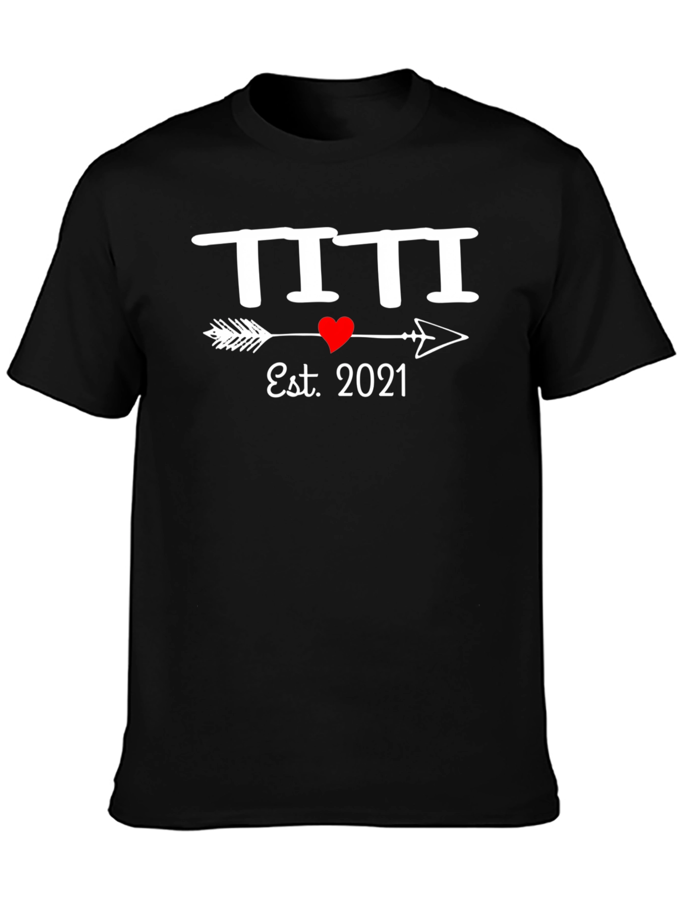 Est. 2021 T-Shirt Heart Arrow Design