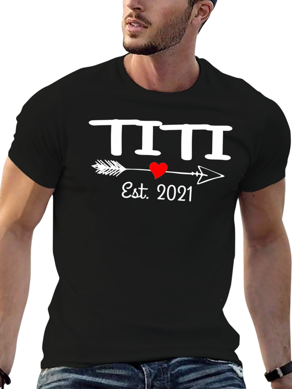 Est. 2021 T-Shirt Heart Arrow Design