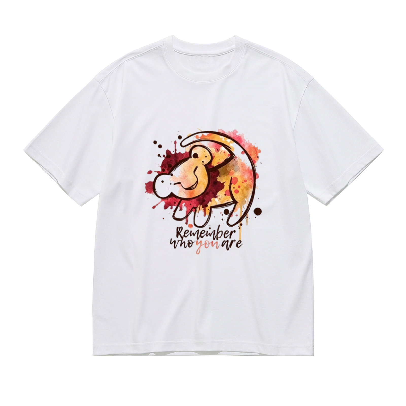 Remember Who You Are Lion King Watercolor Tee