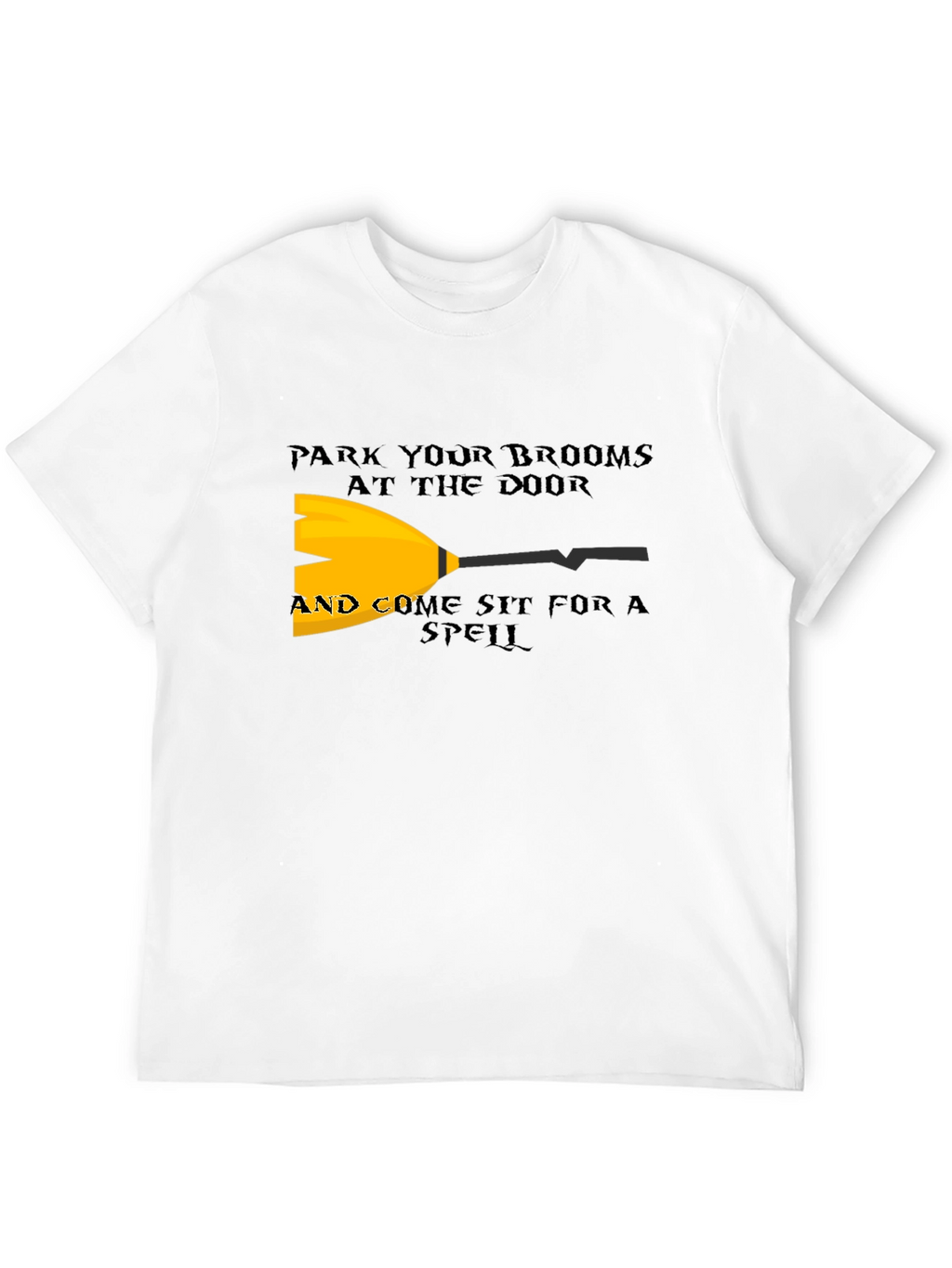Park Your Brooms T-Shirt - Halloween Witch Tee
