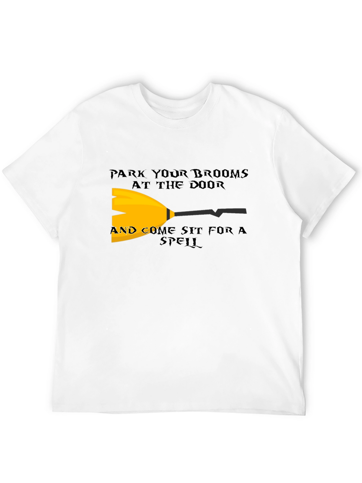 Park Your Brooms T-Shirt - Halloween Witch Tee