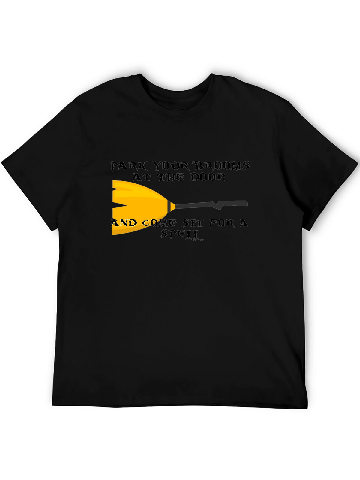 Park Your Brooms T-Shirt - Halloween Witch Tee