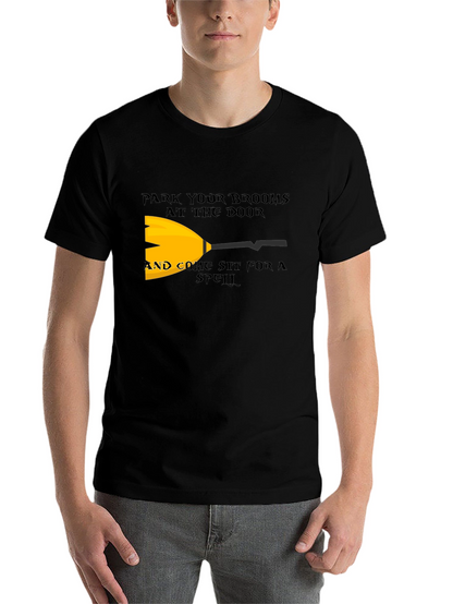 Park Your Brooms T-Shirt - Halloween Witch Tee
