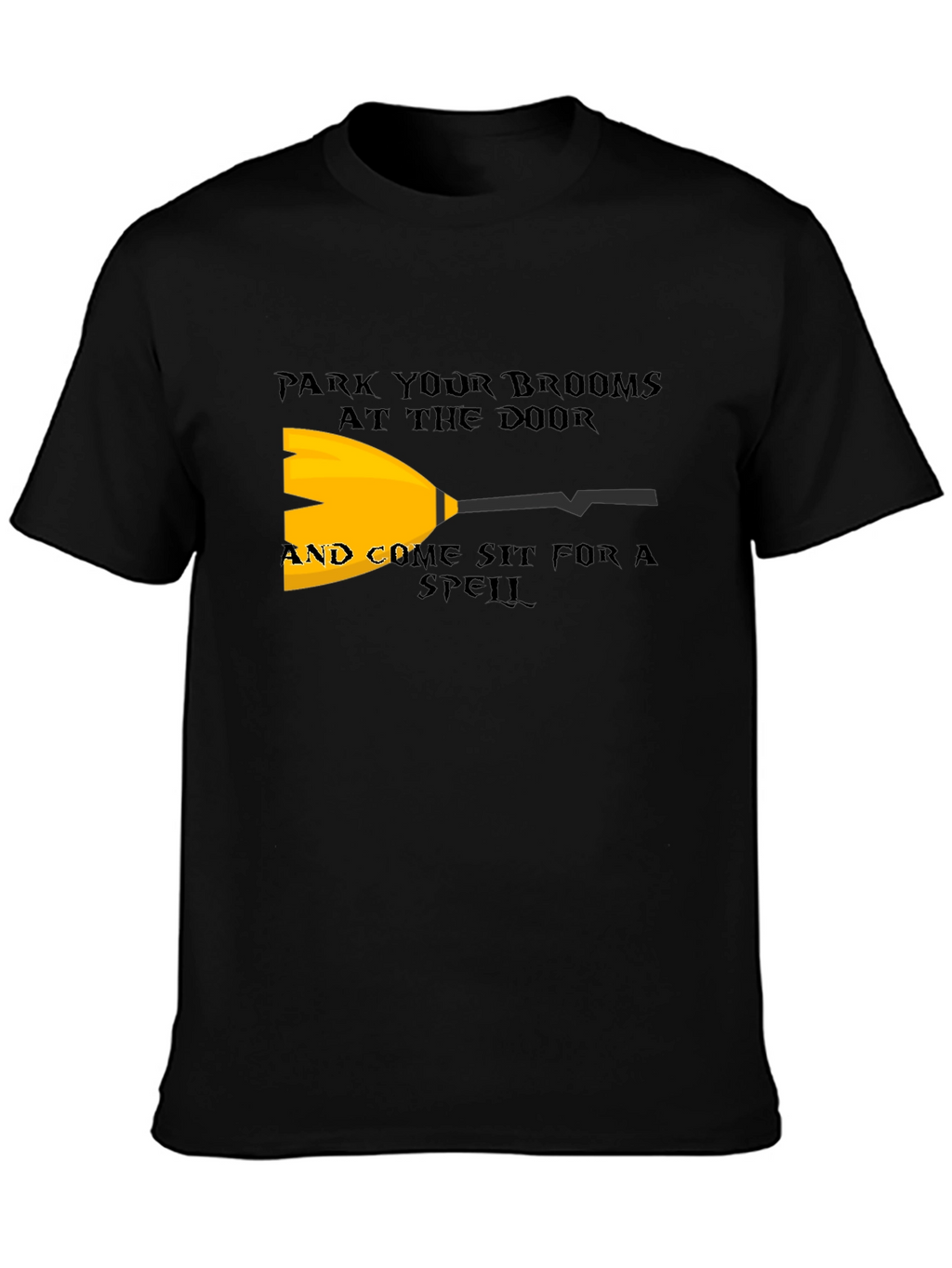 Park Your Brooms T-Shirt - Halloween Witch Tee