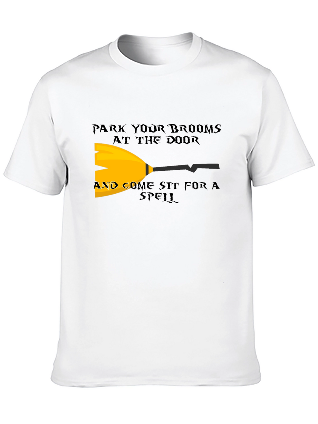 Park Your Brooms T-Shirt - Halloween Witch Tee