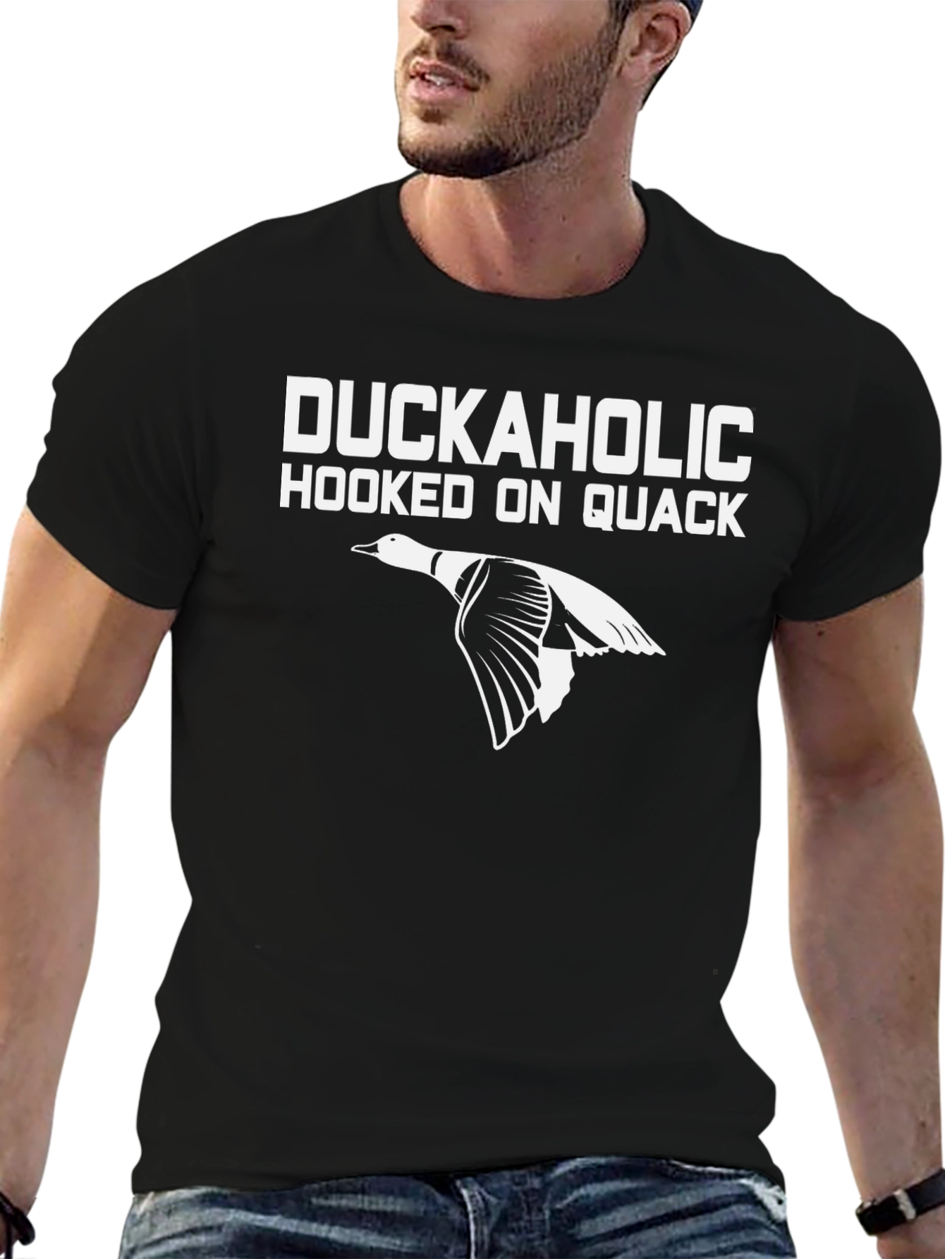 Duckaholic T-Shirt: Hooked on Quack Hunting Tee
