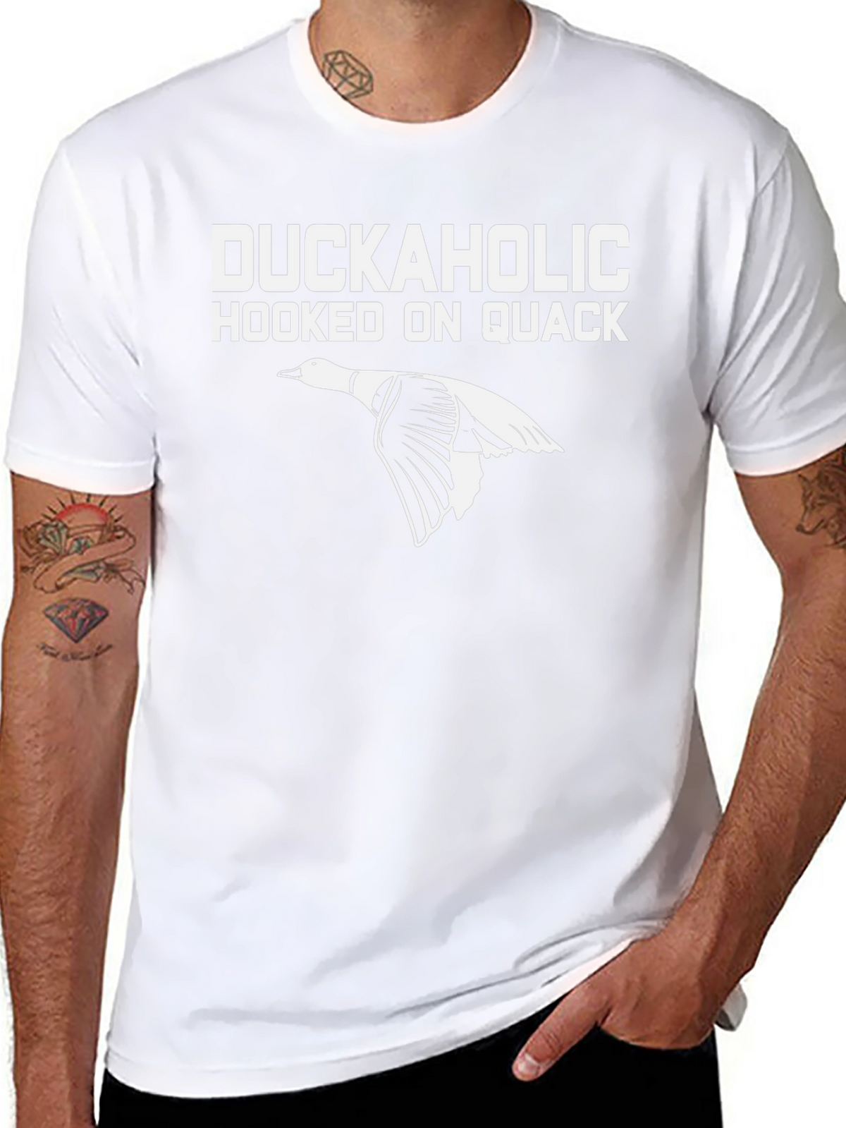 Duckaholic T-Shirt: Hooked on Quack Hunting Tee