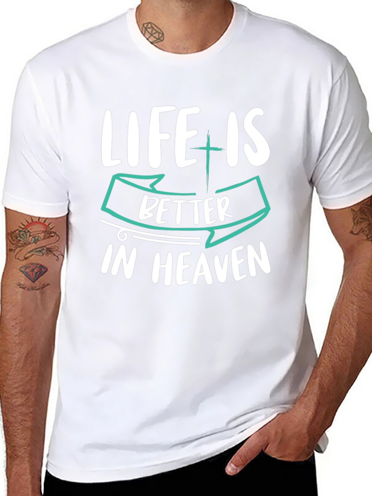 Life is Better in Heaven Graphic T-Shirt