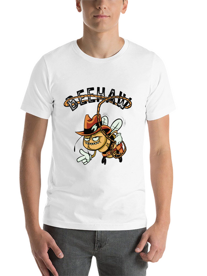 Beehaw Cartoon Graphic Black T-Shirt
